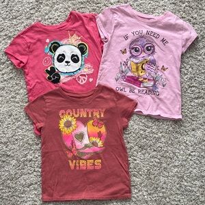 The Children's Place Girls Graphic Tee Bundle